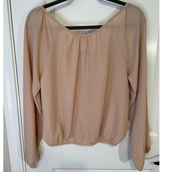 NWT Let Them Eat Cake Womens Medium top blouse light plum - Picture 2 of 5